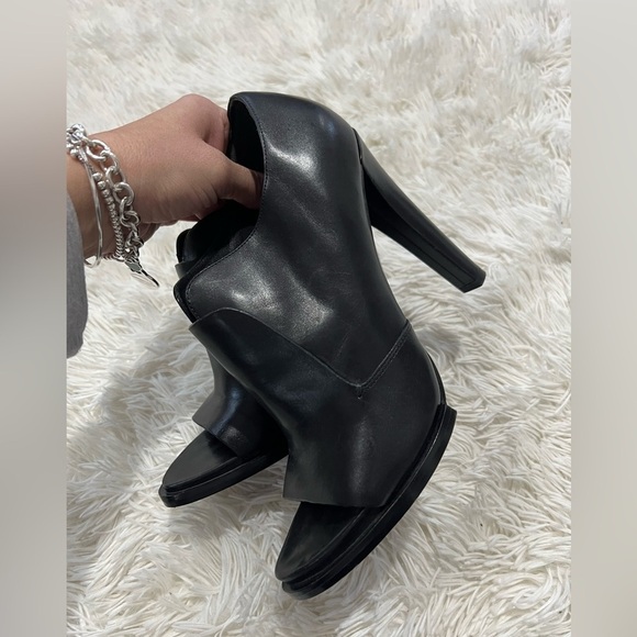 Alexander Wang Leather Peep Toe Heels - Size 39.5 US 9 - Picture 4 of 9